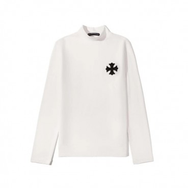 크롬하츠 남성 화이트 긴팔티 - Chrome Hearts Mens White Tshirts 