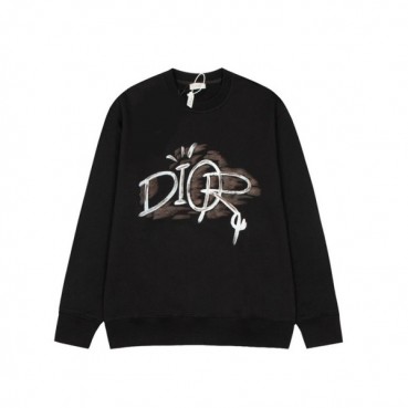 디올 남성 클래식 블랙 맨투맨 - Dior Mens Black Tshirts 