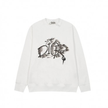 디올 남성 클래식 화이트 맨투맨 - Dior Mens White Tshirts 
