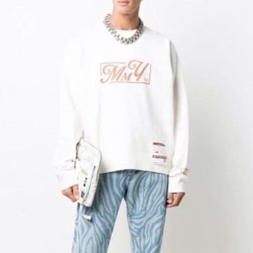 메종 마르지엘라 남성 모던 화이트 맨투맨 - Maison Margiela Mens White Tshirts 