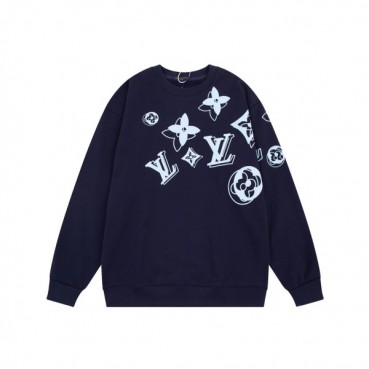 루이비통 남성 모던 네이비 맨투맨 - Louis vuitton Mens Navy Tshirts 