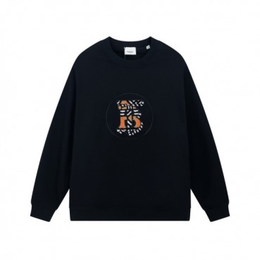 버버리 남성 크루넥 블랙 맨투맨 - Burberry Mens Black Tshirts 