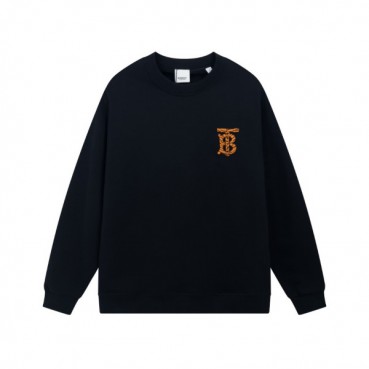버버리 남성 크루넥 블랙 맨투맨 - Burberry Mens Black Tshirts 