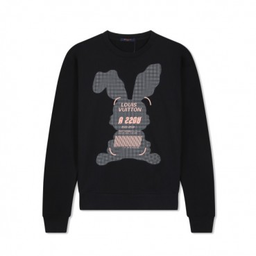 루이비통 남성 모던 블랙 맨투맨 - Louis vuitton Mens Black Tshirts 