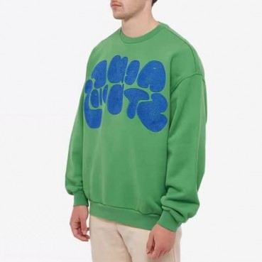 아크네 남/녀 그린 크루넥 맨투맨 - Acne Unisex Green Tshirts 