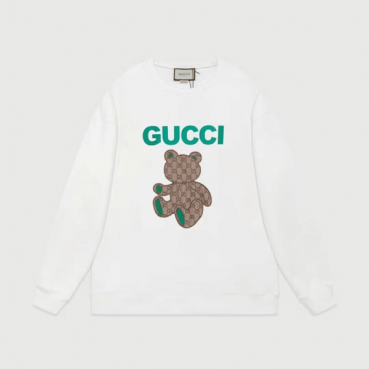 구찌 남/녀 캐쥬얼 화이트 맨투맨 - Gucci Unisex White Tshirts 