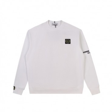 스톤아일랜드 남성 모던 화이트 맨투맨 - Stone Island Mens White Tshirts 