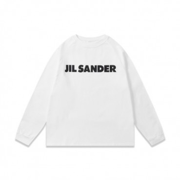 질샌더 남성 화이트 크루넥 맨투맨 - Jil Sander Mens White Tshirts 