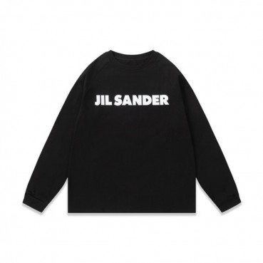 질샌더 남성 블랙 크루넥 맨투맨 - Jil Sander Mens Black Tshirts 