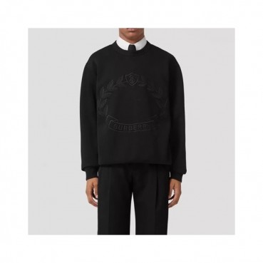 버버리 남성 크루넥 블랙 맨투맨 - Burberry Mens Black Tshirts 
