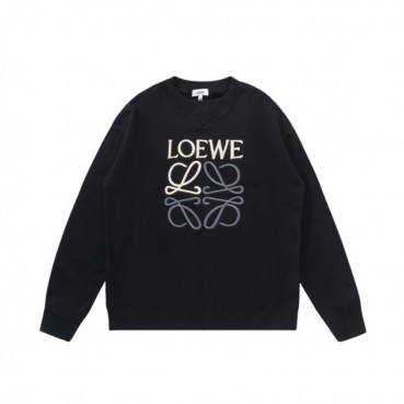 로에베 남성 클래식 블랙 맨투맨 - Loewe Mens Black Tshirts 