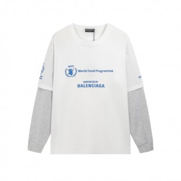 발렌시아가 남성 화이트 맨투맨 - Balenciaga Mens White Tshirts 