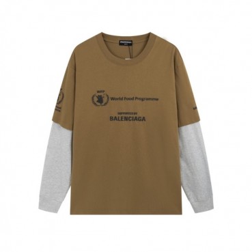 발렌시아가 남성 카멜 맨투맨 - Balenciaga Mens Camel Tshirts 