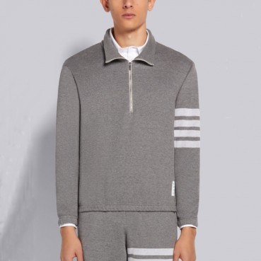 톰브라운 남성 그레이 맨투맨 - Thom Browne Mens Gray Tshirts 