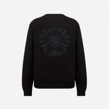 디올 남성 클래식 블랙 맨투맨 - Dior Mens Black Tshirts 