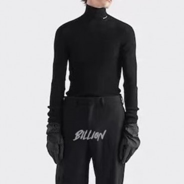 프라다 남성 터틀넥 블랙 맨투맨 - Prada Mens Black Tshirts 
