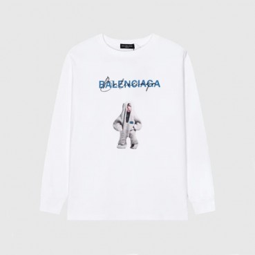 발렌시아가 남성 캐쥬얼 화이트 맨투맨 - Balenciaga Mens White Tshirts 