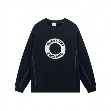버버리 남성 크루넥 네이비 맨투맨 - Burberry Mens Navy Tshirts 