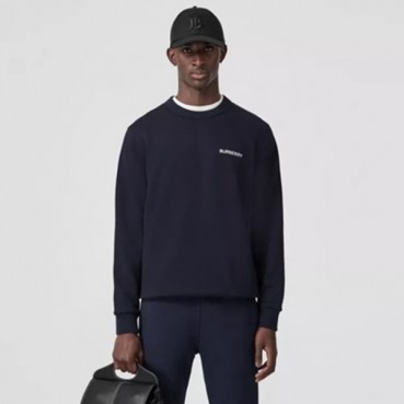 버버리 남성 네이비 맨투맨 - Burberry Mens Navy Tshirts 