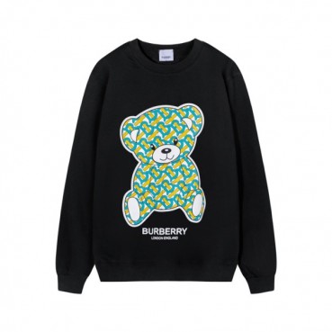버버리 남/녀 크루넥 블랙 맨투맨 - Burberry Unisex Black Tshirts 