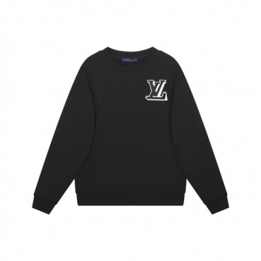 루이비통 남성 모던 블랙 맨투맨 - Louis vuitton Mens Black Tshirts 