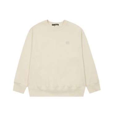 아크네 남/녀 아이보리 크루넥 맨투맨 - Acne Unisex Ivory Tshirts 