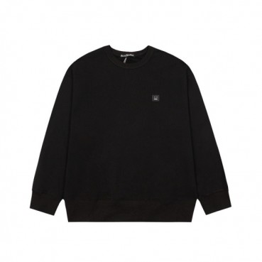 아크네 남/녀 블랙 크루넥 맨투맨 - Acne Unisex Black Tshirts 
