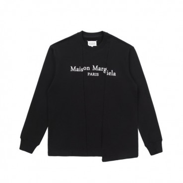 메종 마르지엘라  남성 모던 블랙 맨투맨 - Maison Margiela Mens Black Tshirts 