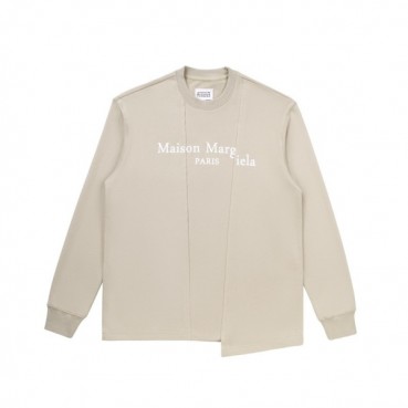 메종 마르지엘라  남성 모던 베이지 맨투맨 - Maison Margiela Mens Beige Tshirts 