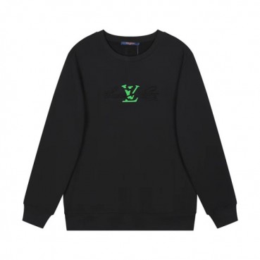 루이비통 남성 모던 블랙 맨투맨 - Mens Black Tshirts 