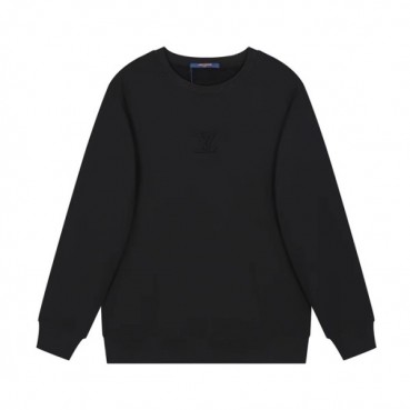 루이비통 남성 모던 블랙 맨투맨 - Mens Black Tshirts 
