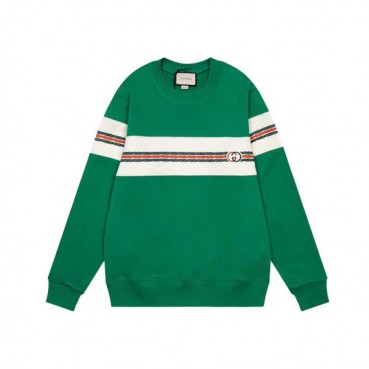구찌 남/녀 캐쥬얼 그린 맨투맨 - Unisex Green Tshirts 