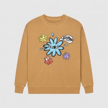 루이비통 남성 모던 카멜 맨투맨 - Mens Camel Tshirts 