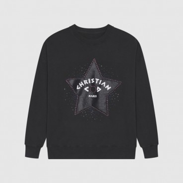 디올 남성 클래식 블랙 맨투맨 - Mens Black Tshirts 