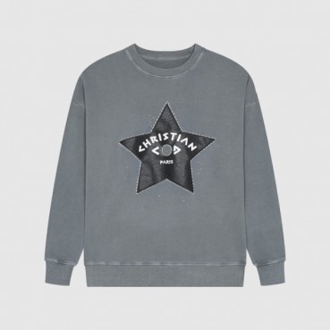 디올 남성 클래식 그레이 맨투맨 - Mens Gray Tshirts 