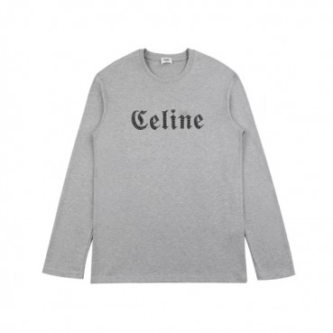 셀린느 남성 모던 그레이 긴팔티 - Celine Mens Gray Tshirts 