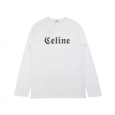 셀린느 남성 모던 화이트 긴팔티 - Celine Mens White Tshirts 