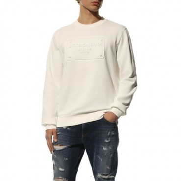 돌체앤가바나 남성 베이직 화이트 맨투맨 - Mens White Tshirts 