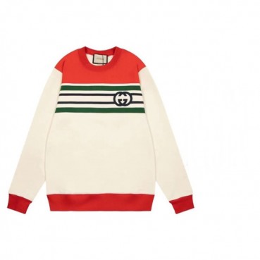 구찌 남/녀 캐쥬얼 아이보리 맨투맨 - Unisex Ivory Tshirts 