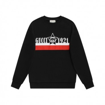 구찌 남/녀 캐쥬얼 블랙 맨투맨 - Unisex Black Tshirts 