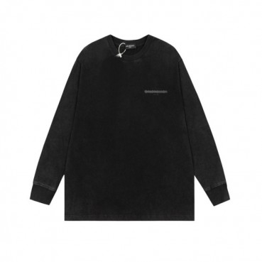 발렌시아가 남성 캐쥬얼 블랙 맨투맨 - Mens Black Tshirts 