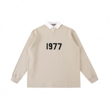 피어오브갓 남성 클래식 아이보리 긴팔티 - Mens Ivory Tshirts 
