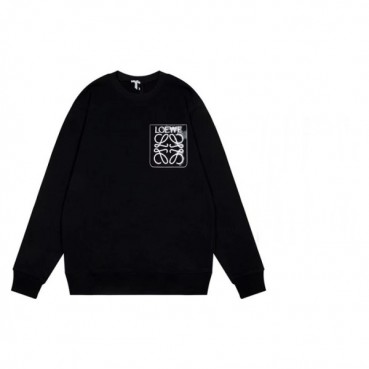 로에베 남/녀 클래식 블랙 맨투맨 - Unisex Black Tshirts 