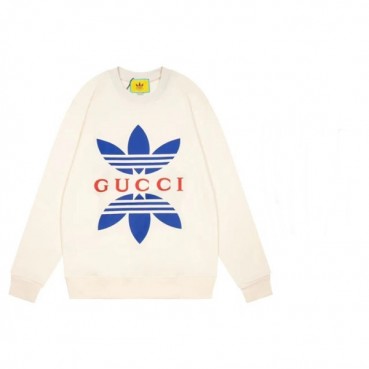 구찌 남/녀 캐쥬얼 아이보리 맨투맨 - Unisex Ivory Tshirts 