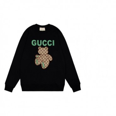 구찌 남/녀 캐쥬얼 블랙 맨투맨 - Unisex Black Tshirts 