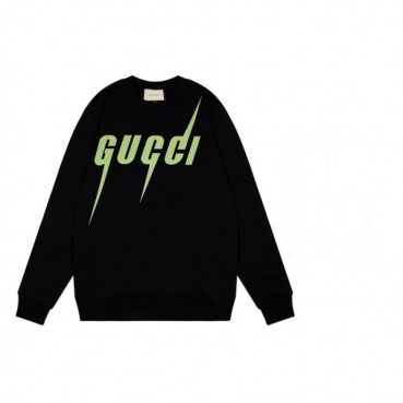 구찌 남/녀 캐쥬얼 블랙 맨투맨 - Unisex Black Tshirts 