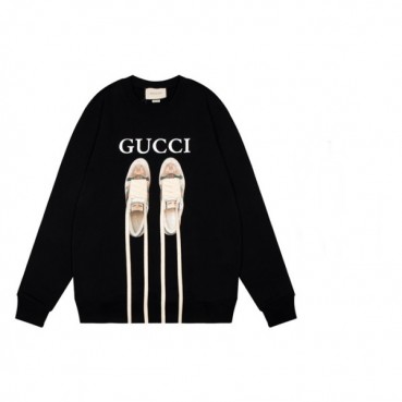 구찌 남/녀 캐쥬얼 블랙 맨투맨 - Unisex Black Tshirts 