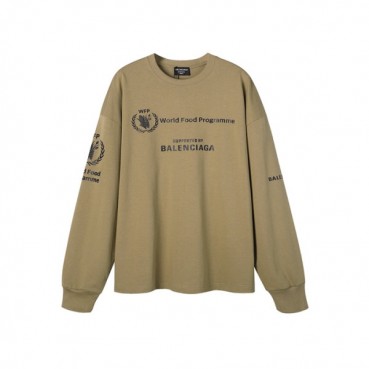 발렌시아가 남성 캐쥬얼 카멜 맨투맨 - Mens Camel Tshirts 