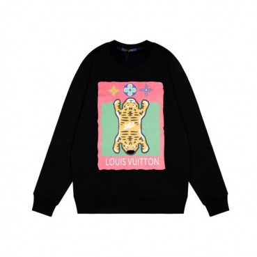 루이비통 남성 모던 블랙 맨투맨 - Mens Black Tshirts 