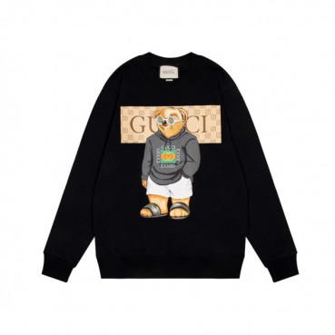 구찌 남/녀 캐쥬얼 블랙 맨투맨 - Unisex Black Tshirts 